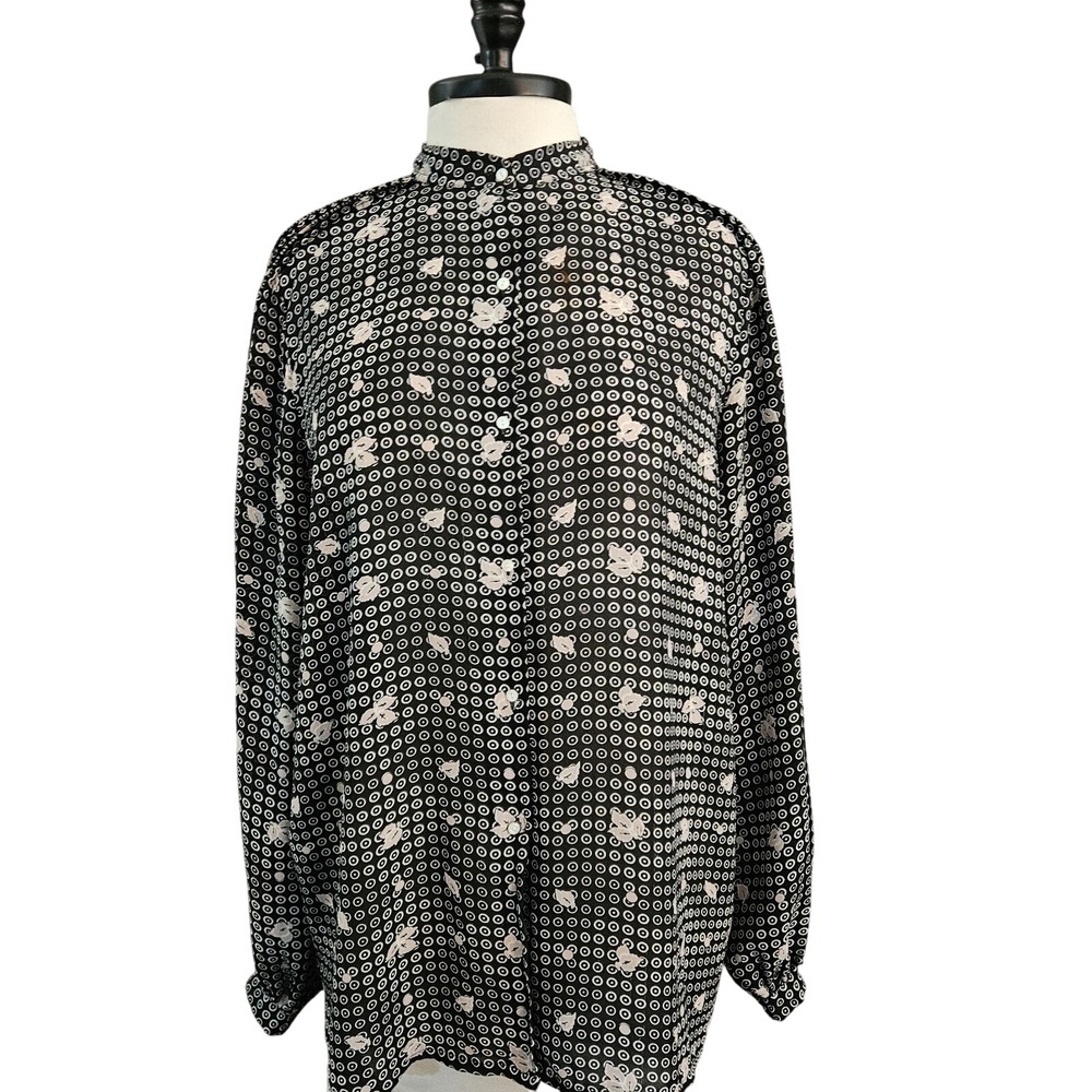 Givenchy for Chesa Vintage Long Sleeve Blouse Women's Size 14‎